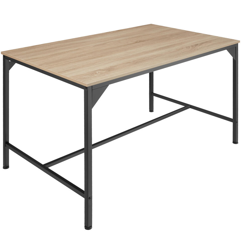 tectake - Eettafel industrieel lichtbruin - 120 x 75 x 75 cm - 404345