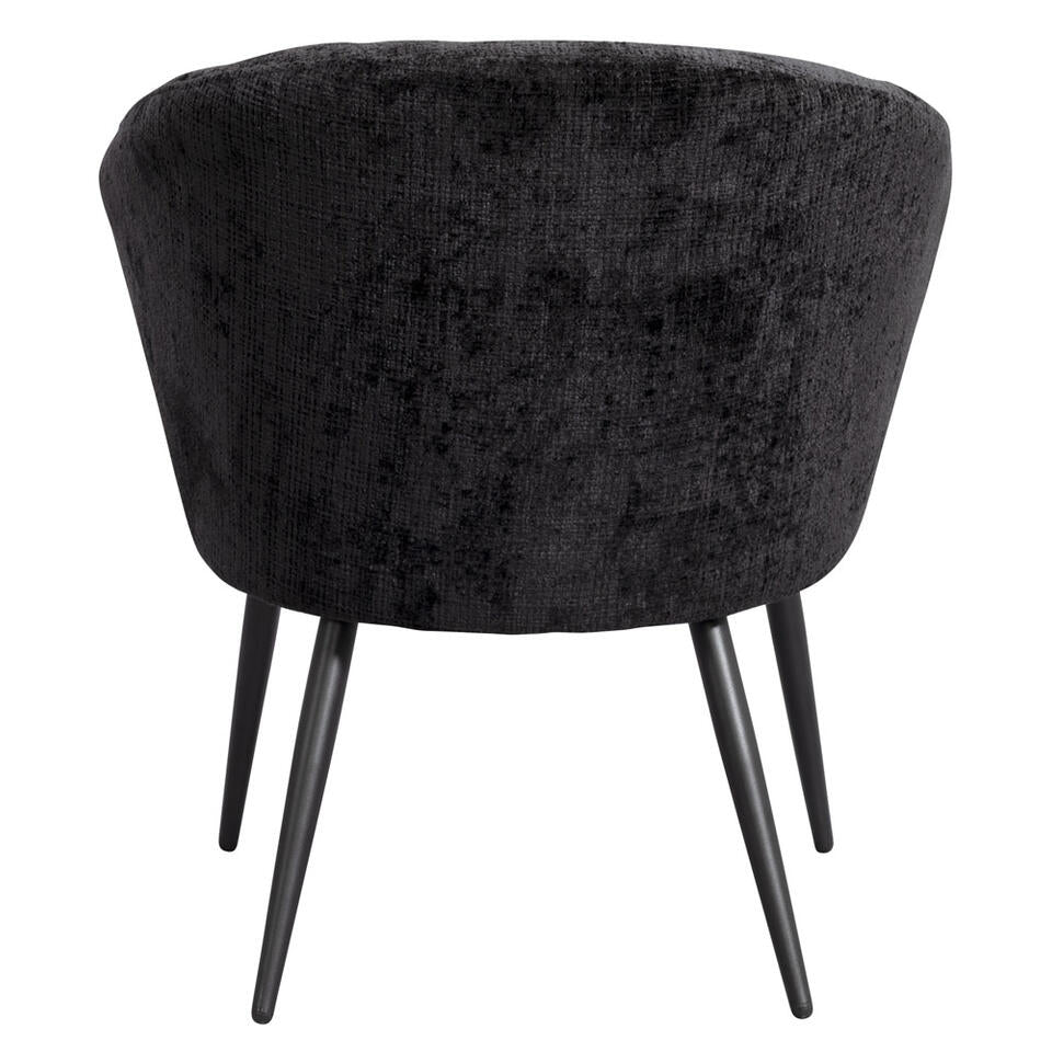 Fauteuil - stof - zwart